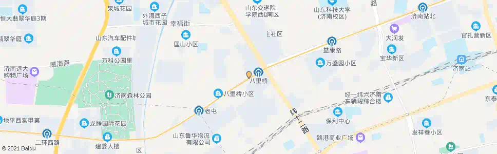 济南张庄路西口_公交站地图_济南公交_妙搜公交查询2025