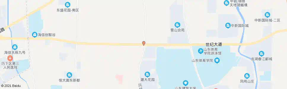 济南世纪大道凤歧路_公交站地图_济南公交_妙搜公交查询2025