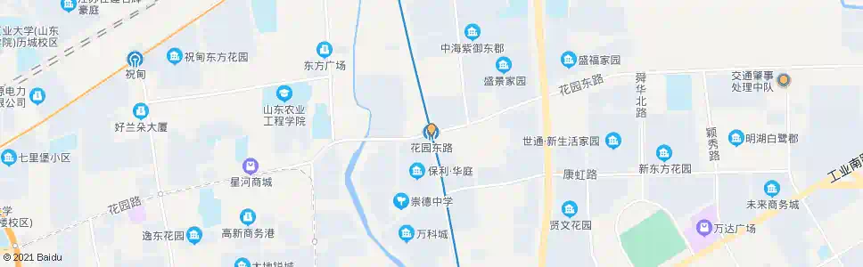 济南花园东路_公交站地图_济南公交_妙搜公交查询2025