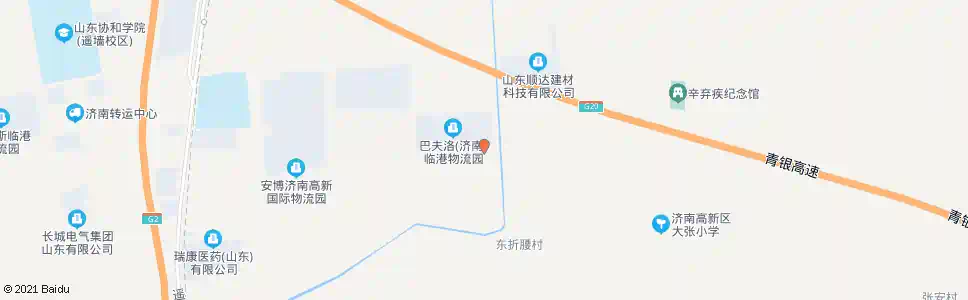济南西折腰柳树村_公交站地图_济南公交_妙搜公交查询2025