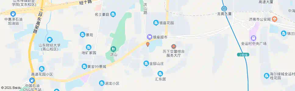 济南洪山路旅游路_公交站地图_济南公交_妙搜公交查询2025
