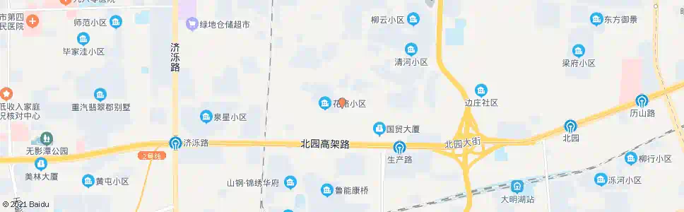 济南联四路南段_公交站地图_济南公交_妙搜公交查询2025