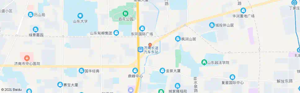 济南工业南路西口_公交站地图_济南公交_妙搜公交查询2025