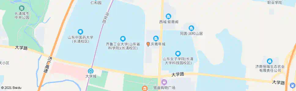 济南大学城商业街_公交站地图_济南公交_妙搜公交查询2025