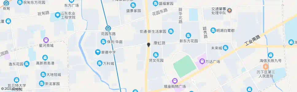 济南康虹路西口_公交站地图_济南公交_妙搜公交查询2025