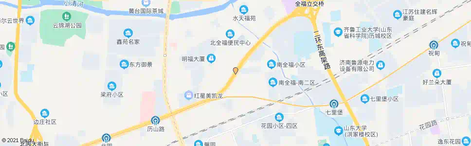 济南北园大街南全福街_公交站地图_济南公交_妙搜公交查询2025