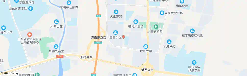 济南唐官小区_公交站地图_济南公交_妙搜公交查询2025