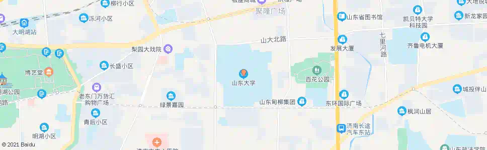 济南大学路东口_公交站地图_济南公交_妙搜公交查询2025