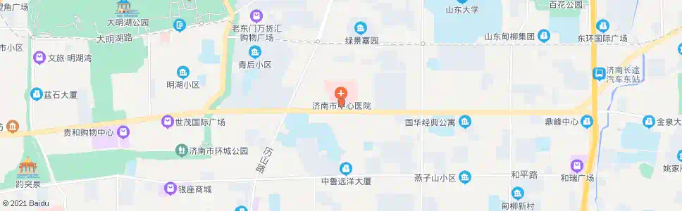 济南华联(市医院)_公交站地图_济南公交_妙搜公交查询2025
