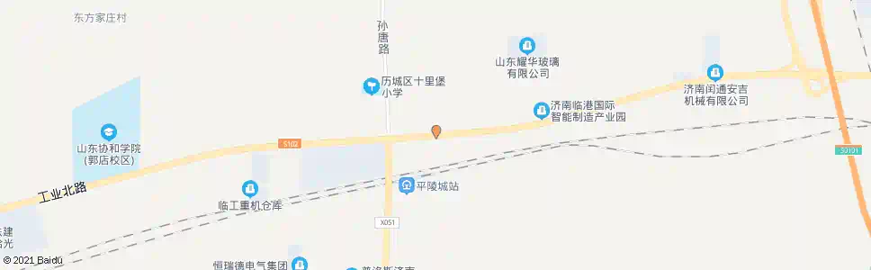 济南十里堡东_公交站地图_济南公交_妙搜公交查询2025