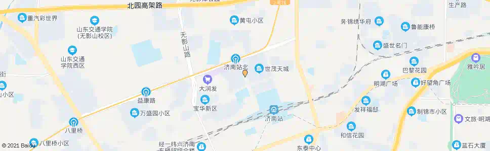 济南通普街宝华街_公交站地图_济南公交_妙搜公交查询2025