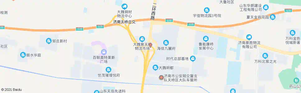 济南蓝翔中路_公交站地图_济南公交_妙搜公交查询2025