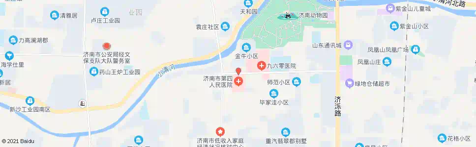 济南市立四院_公交站地图_济南公交_妙搜公交查询2025
