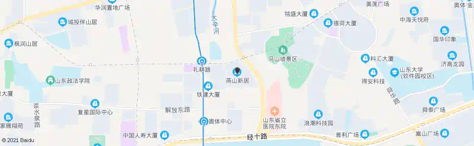 济南燕山新居_公交站地图_济南公交_妙搜公交查询2025