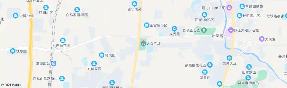 济南大众广场_公交站地图_济南公交_妙搜公交查询2025