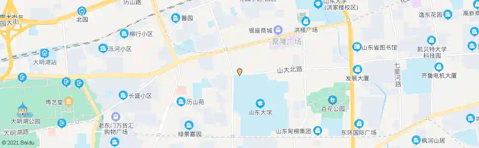 济南山大北路西口_公交站地图_济南公交_妙搜公交查询2025