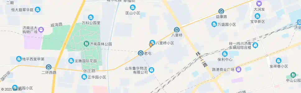 济南八里桥小区_公交站地图_济南公交_妙搜公交查询2025
