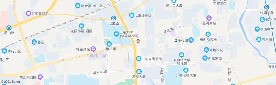 济南二环东路(花园路)_公交站地图_济南公交_妙搜公交查询2025