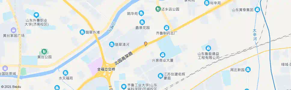 济南全福立交桥东_公交站地图_济南公交_妙搜公交查询2025