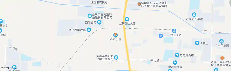 济南西沙小区_公交站地图_济南公交_妙搜公交查询2025