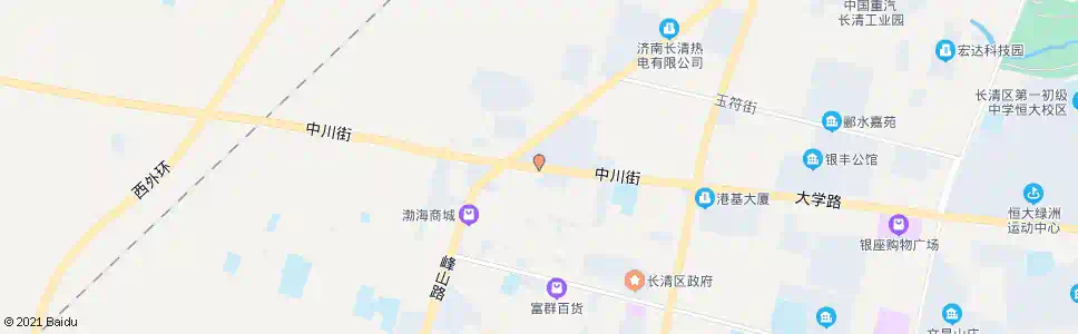 济南中川街峰山路_公交站地图_济南公交_妙搜公交查询2025