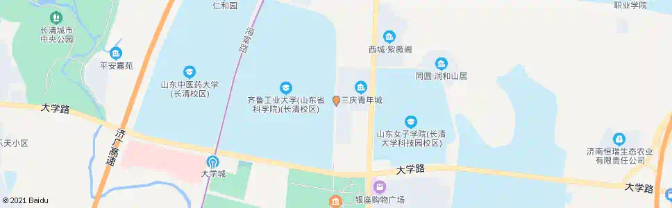 济南齐鲁工业大学东门_公交站地图_济南公交_妙搜公交查询2025