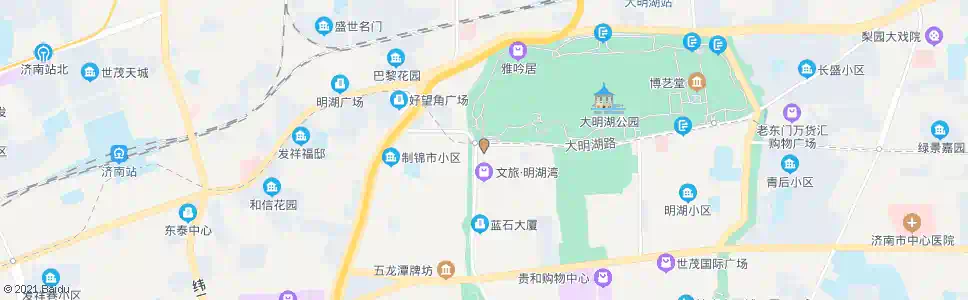济南大明湖西南门_公交站地图_济南公交_妙搜公交查询2025