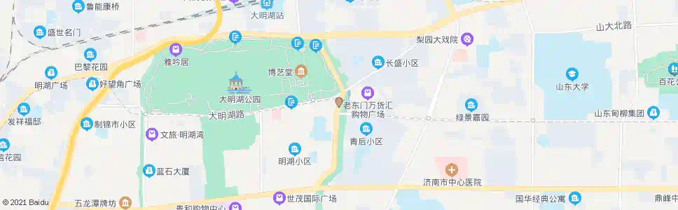 济南黑虎泉北路山大南路_公交站地图_济南公交_妙搜公交查询2025