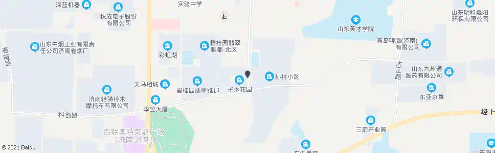 济南子木花园_公交站地图_济南公交_妙搜公交查询2025