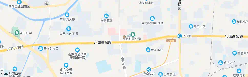 济南无影山新村_公交站地图_济南公交_妙搜公交查询2025