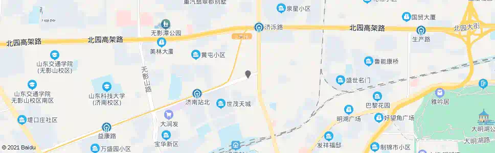 济南堤口路东口_公交站地图_济南公交_妙搜公交查询2025
