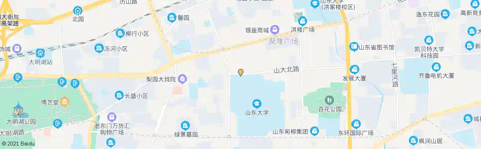 济南山大路北段_公交站地图_济南公交_妙搜公交查询2025