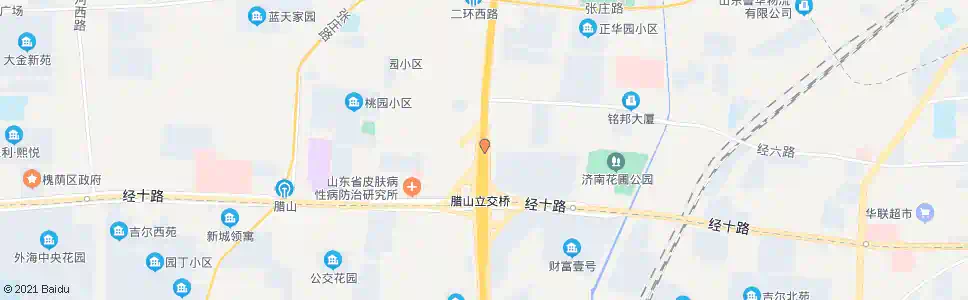济南腊山立交桥北_公交站地图_济南公交_妙搜公交查询2025