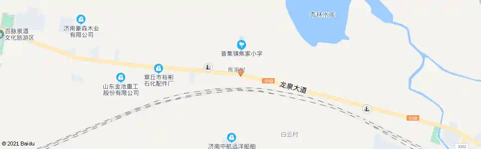 济南焦家村_公交站地图_济南公交_妙搜公交查询2025