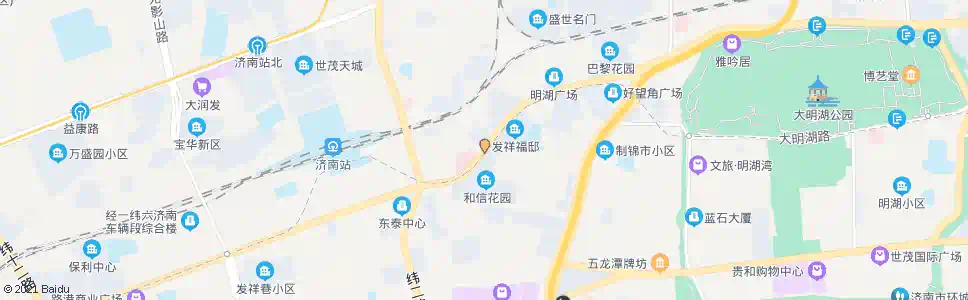 济南明湖西路茂新街_公交站地图_济南公交_妙搜公交查询2025