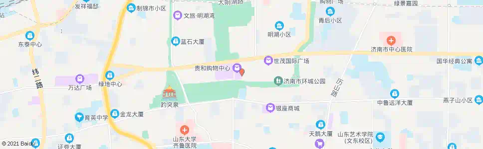 济南天地坛街黑虎泉西路_公交站地图_济南公交_妙搜公交查询2025
