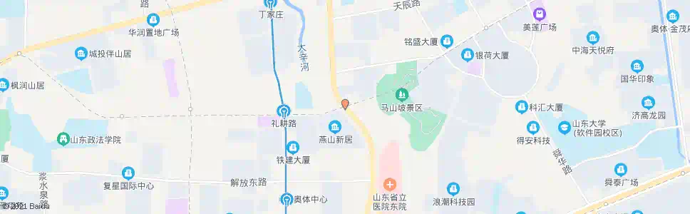 济南天泺路奥体中路_公交站地图_济南公交_妙搜公交查询2025