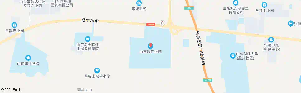 济南现代职业学院_公交站地图_济南公交_妙搜公交查询2025