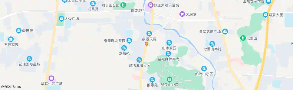 济南卧龙花园_公交站地图_济南公交_妙搜公交查询2025