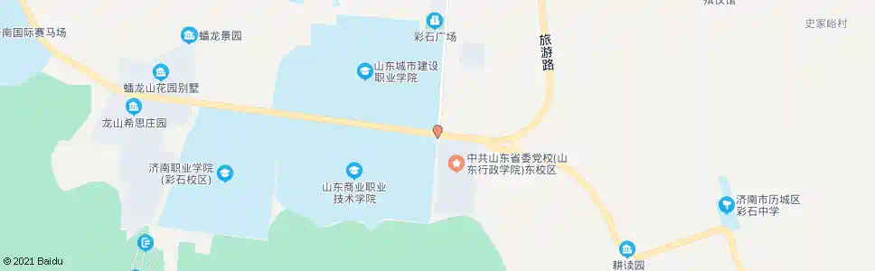 济南旅游路彩西路_公交站地图_济南公交_妙搜公交查询2025