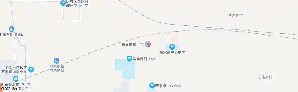 济南董家村北_公交站地图_济南公交_妙搜公交查询2025