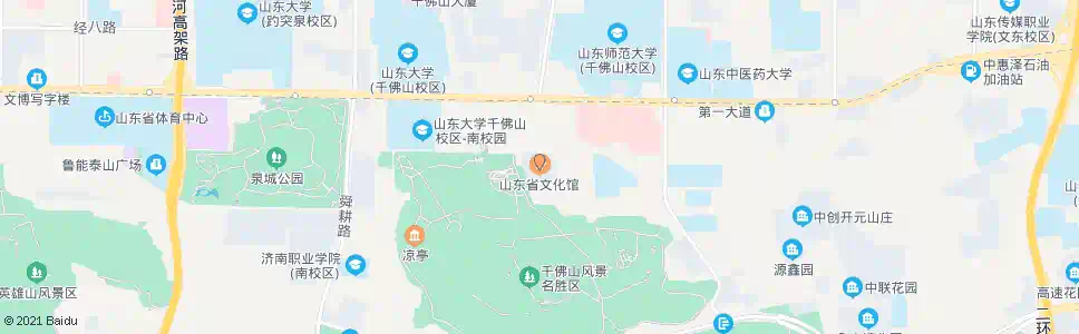 济南山东省文化馆_公交站地图_济南公交_妙搜公交查询2025