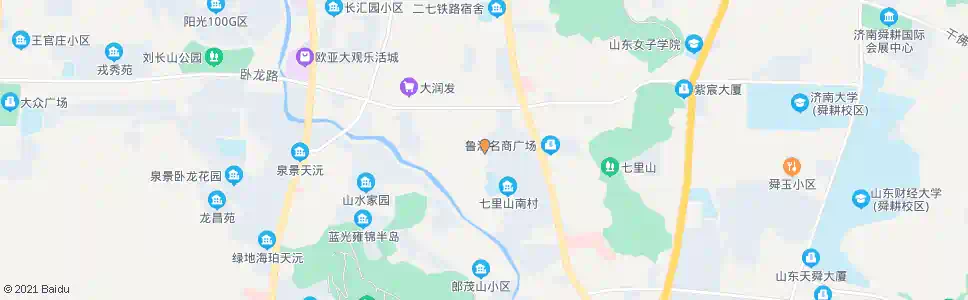 济南七里山南村一区_公交站地图_济南公交_妙搜公交查询2025