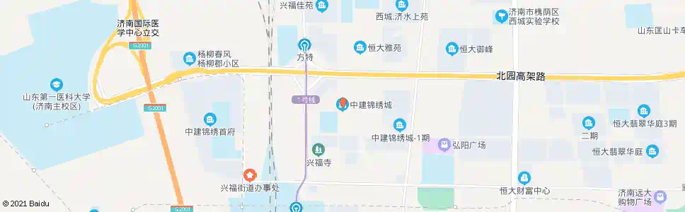 济南中建锦绣城_公交站地图_济南公交_妙搜公交查询2025