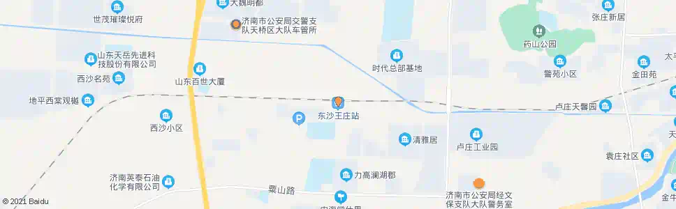 济南东沙王庄_公交站地图_济南公交_妙搜公交查询2025