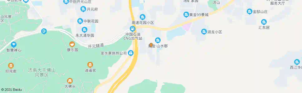 济南黄金山水郡_公交站地图_济南公交_妙搜公交查询2025