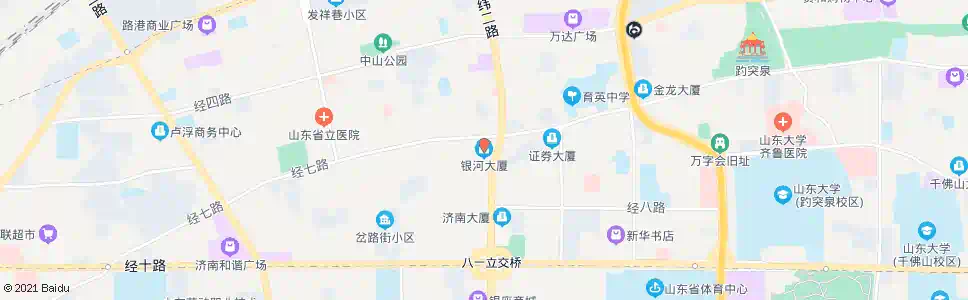 济南银河商厦_公交站地图_济南公交_妙搜公交查询2025