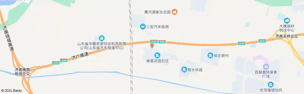 济南美里村_公交站地图_济南公交_妙搜公交查询2025