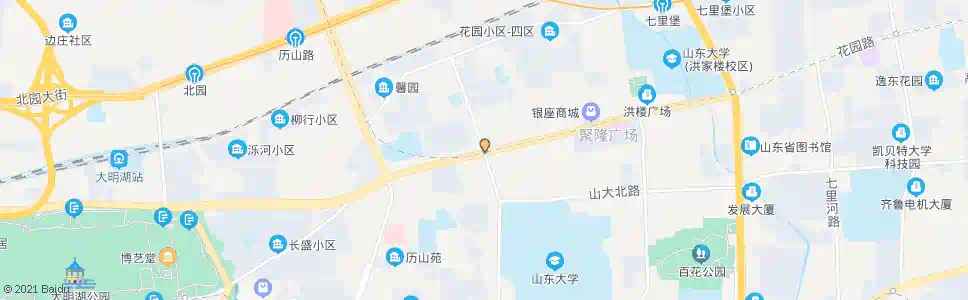 济南山大路(路口西)_公交站地图_济南公交_妙搜公交查询2025