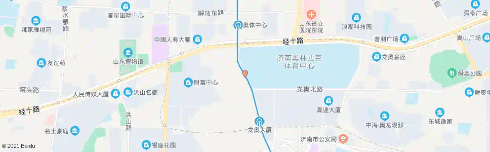 济南体育场西_公交站地图_济南公交_妙搜公交查询2025